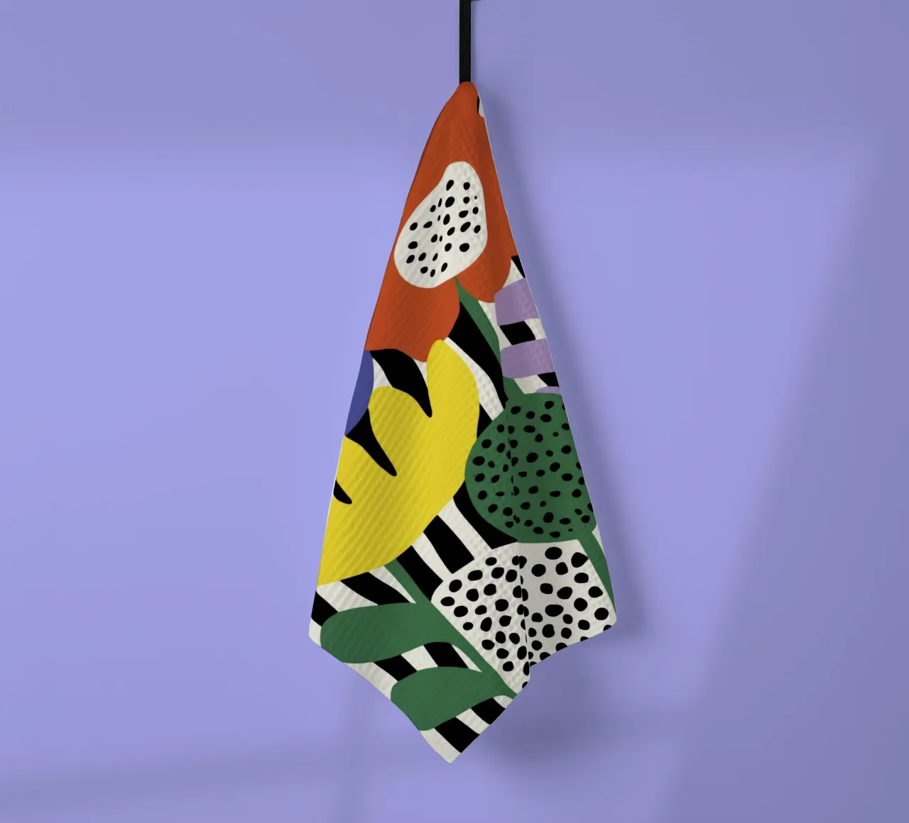 Abstract Botanisch Knipsel - Mid-Century Kunstdruk theedoek van Modern Muse