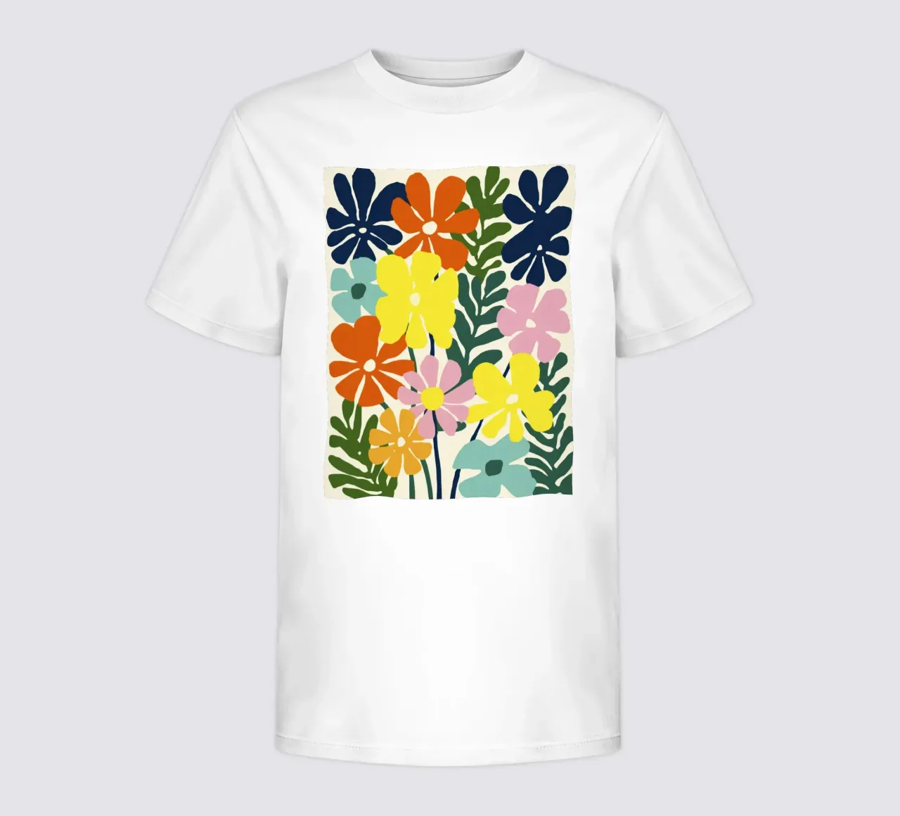 Forme botaniche astratte in un mix di colori retrò t-shirt bambini da Modern Muse