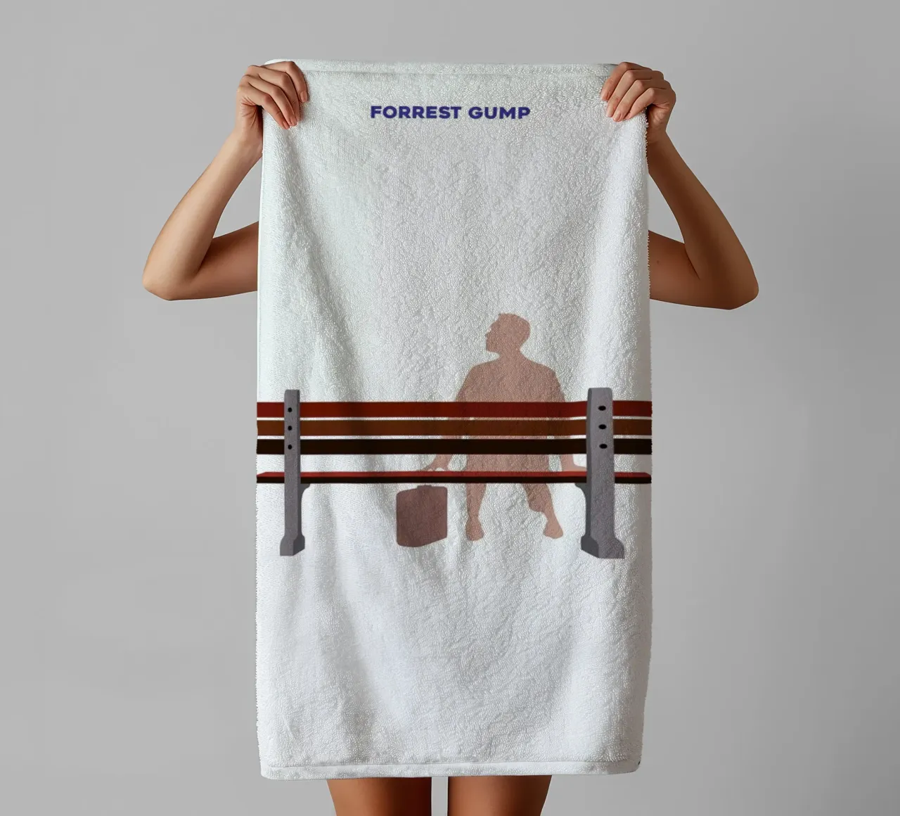 Forrest Gump asciugamano da bagno da Rafa Gomes