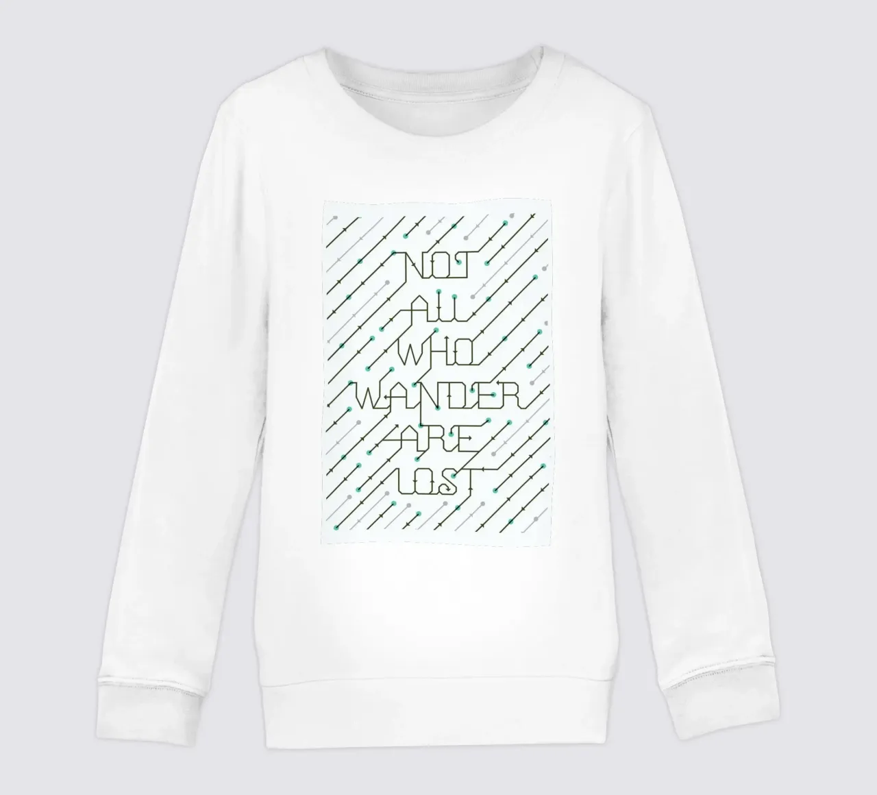 Not All Who Wander kinder sweatshirt van 55Hi's