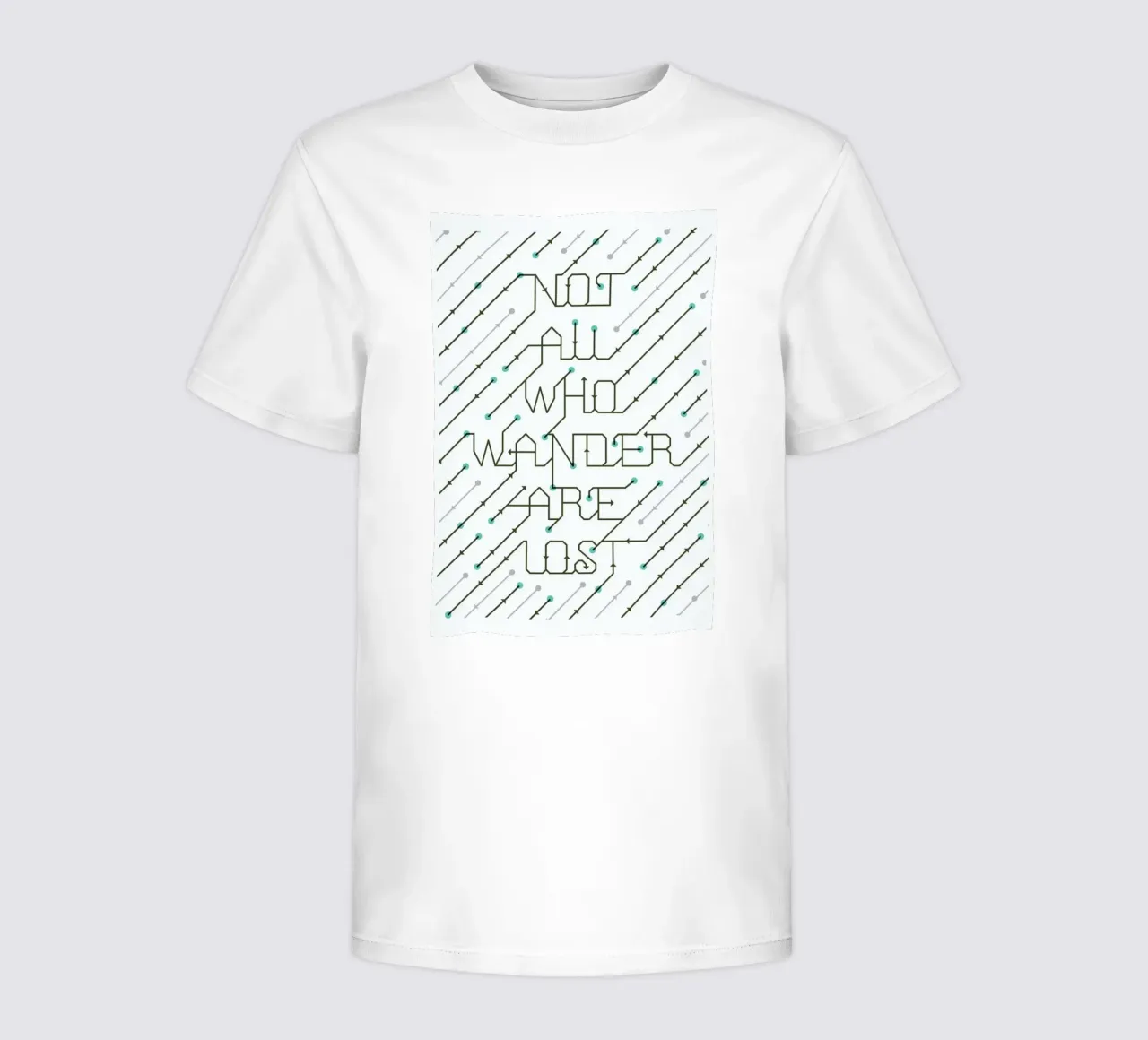 Not All Who Wander kids t-shirt by 55Hi's