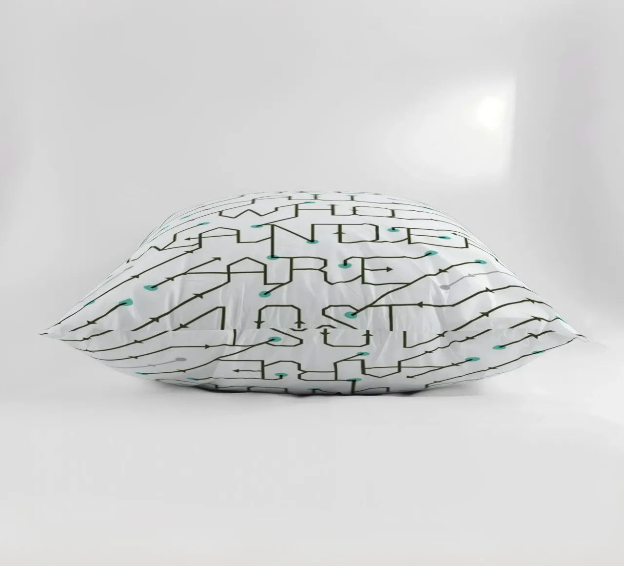 Not All Who Wander decorative cushion by 55Hi's