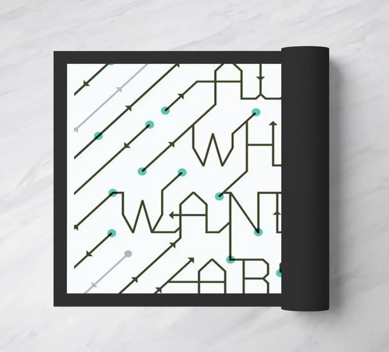 Not All Who Wander doormat by 55Hi's