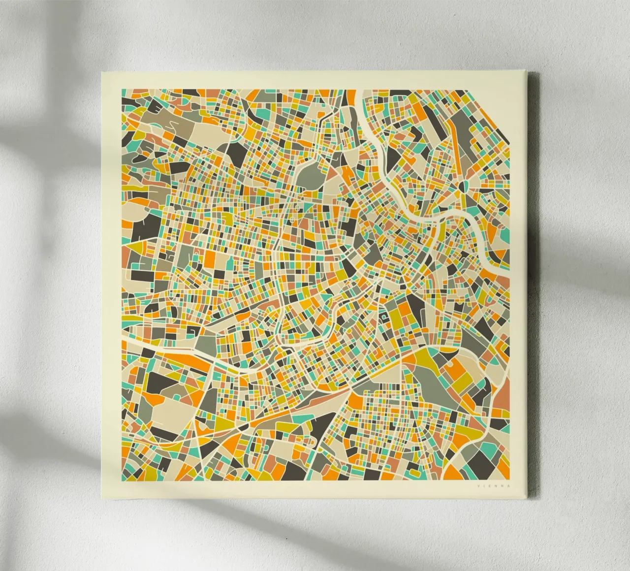 Vienna Map tela da Jazzberry Blue