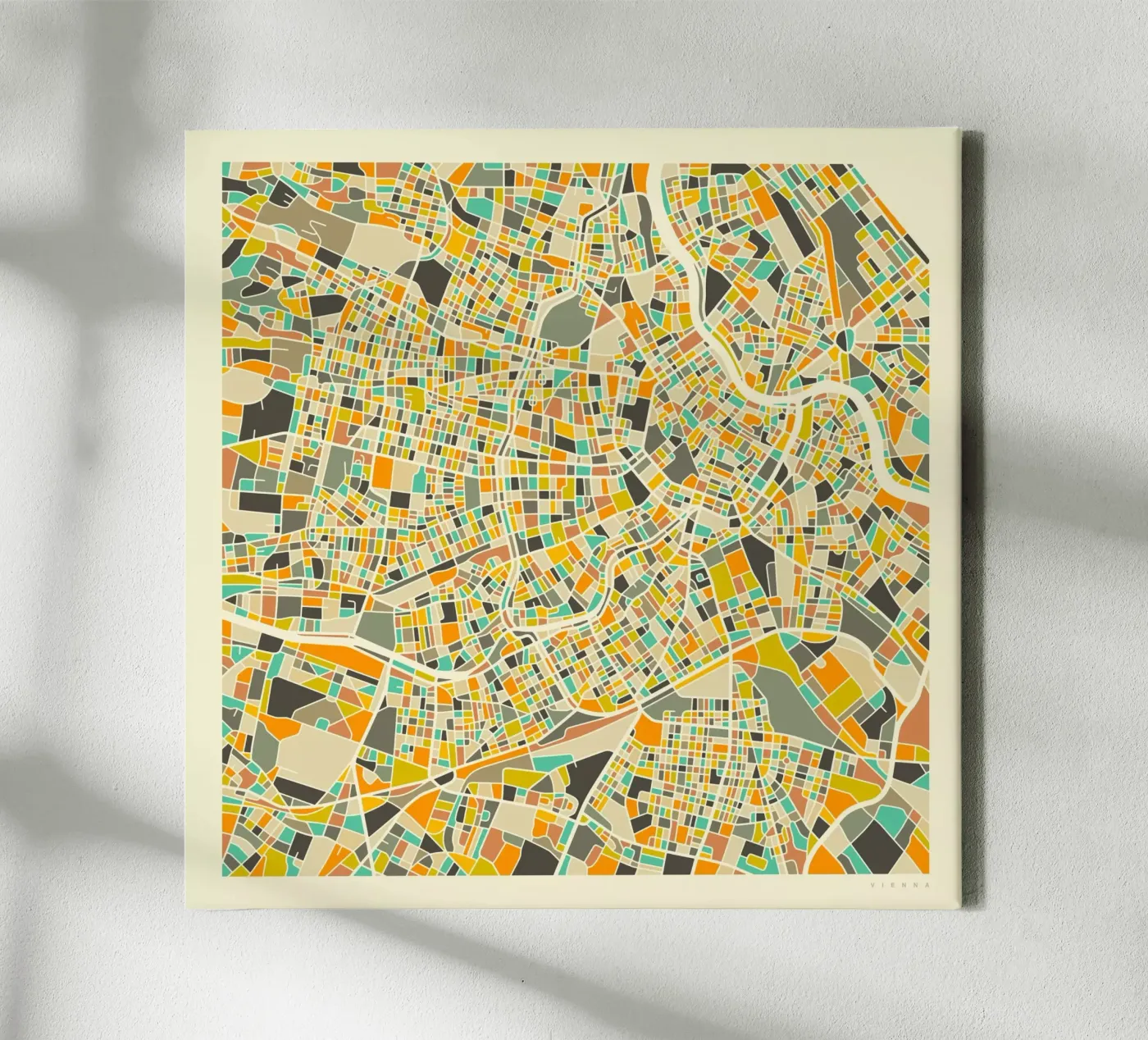 Vienna Map tela da Jazzberry Blue