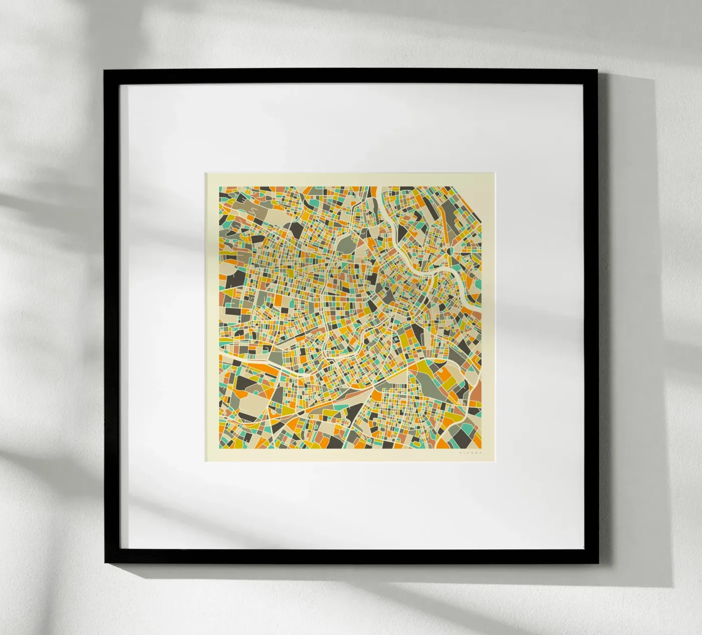 Vienna Map poster by Jazzberry Blue