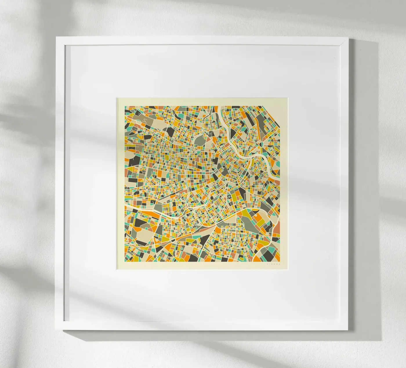Vienna Map poster by Jazzberry Blue