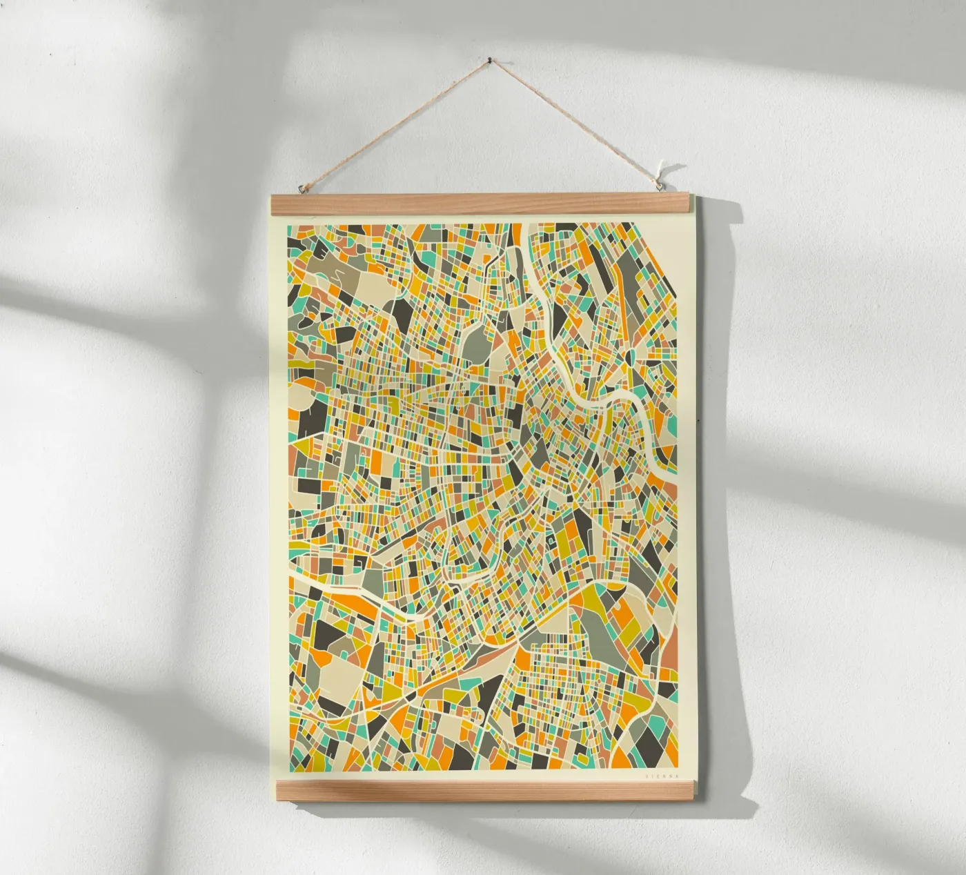 Vienna Map poster by Jazzberry Blue