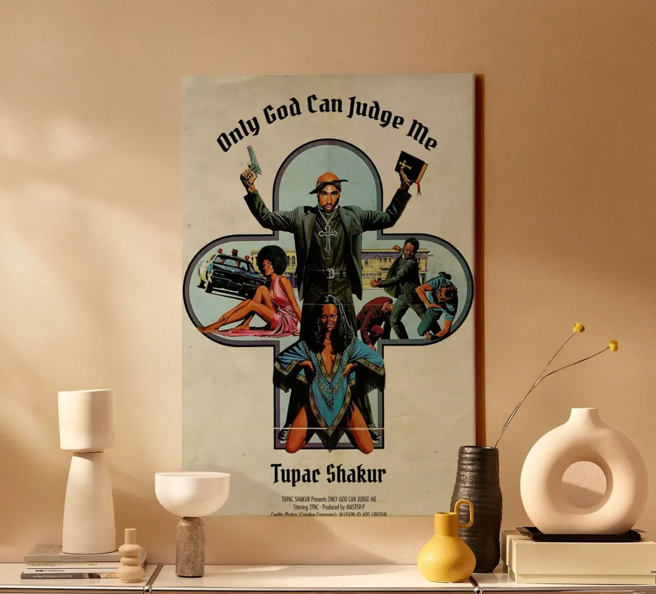 2 Pac canvas van Ads Libitum