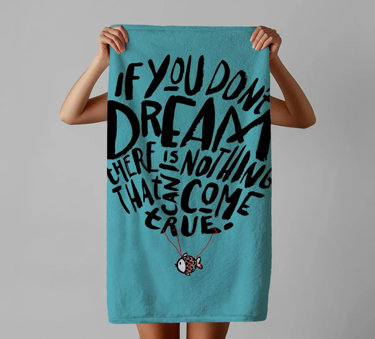 If You Don't Dream asciugamano da bagno da Doozal
