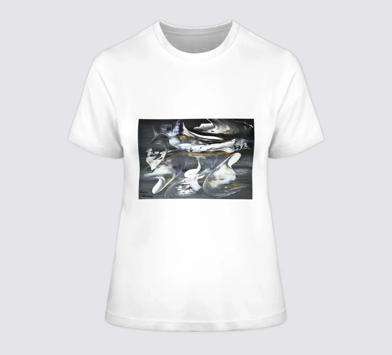 MESSAGE FROM THE HEART 17 t-shirt da donna da Thierry Vobmann Abstract painting