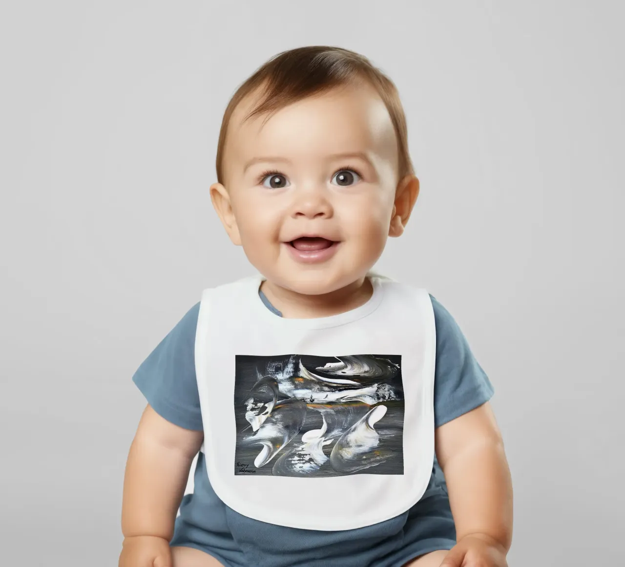 MESSAGE FROM THE HEART 17 bavaglino da Thierry Vobmann Abstract painting