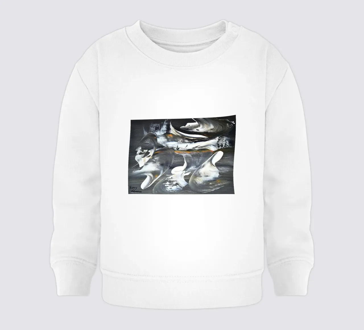 MESSAGE FROM THE HEART 17 Baby Sweatshirt von Thierry Vobmann Abstract painting