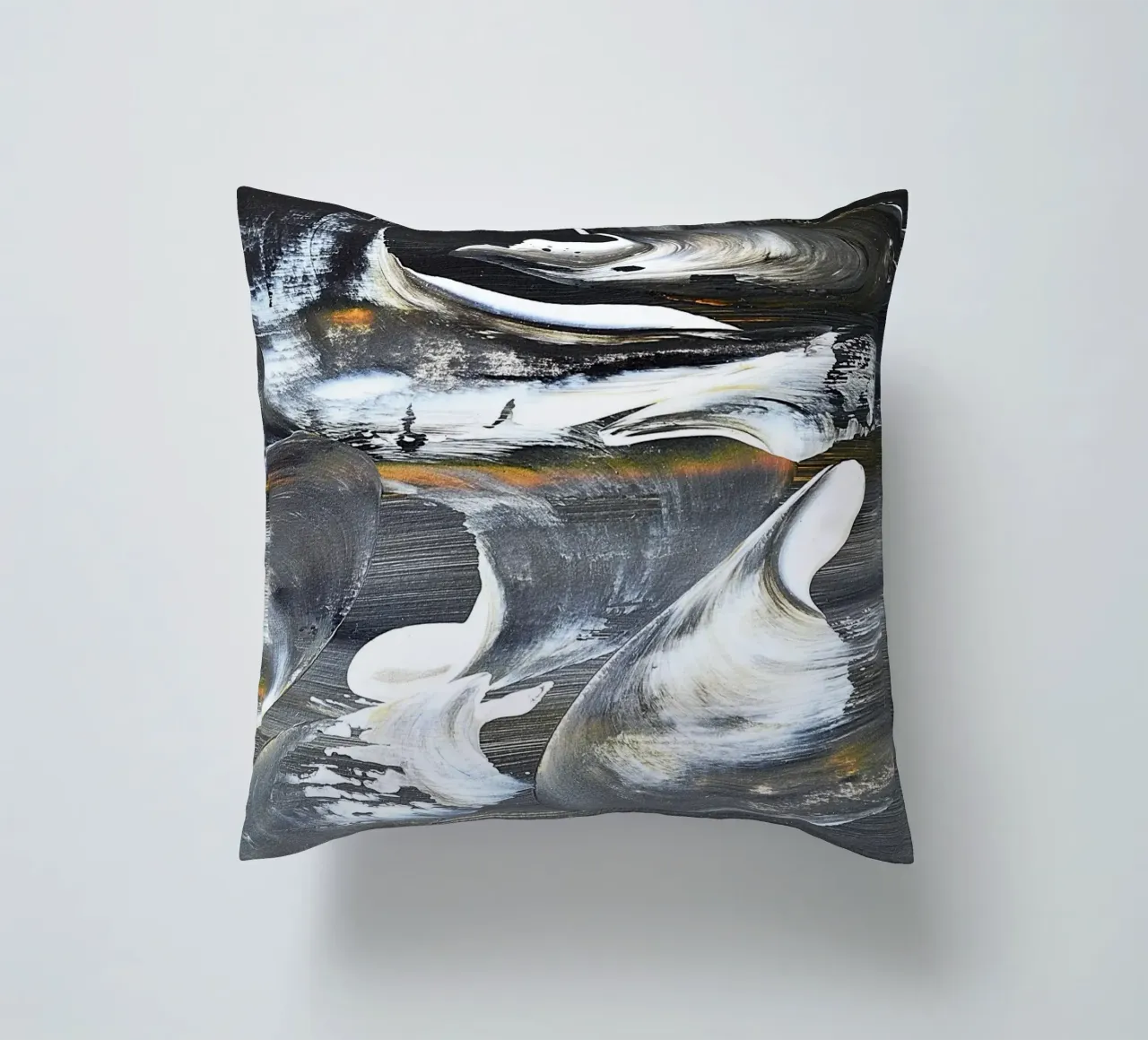 MESSAGE FROM THE HEART 17 cuscino da Thierry Vobmann Abstract painting