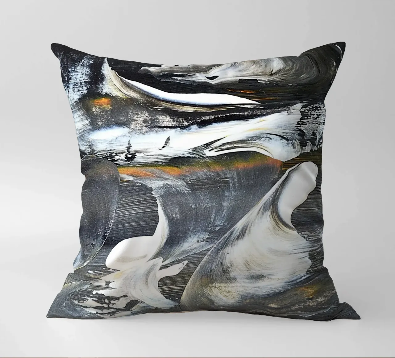 MESSAGE FROM THE HEART 17 cuscino da Thierry Vobmann Abstract painting