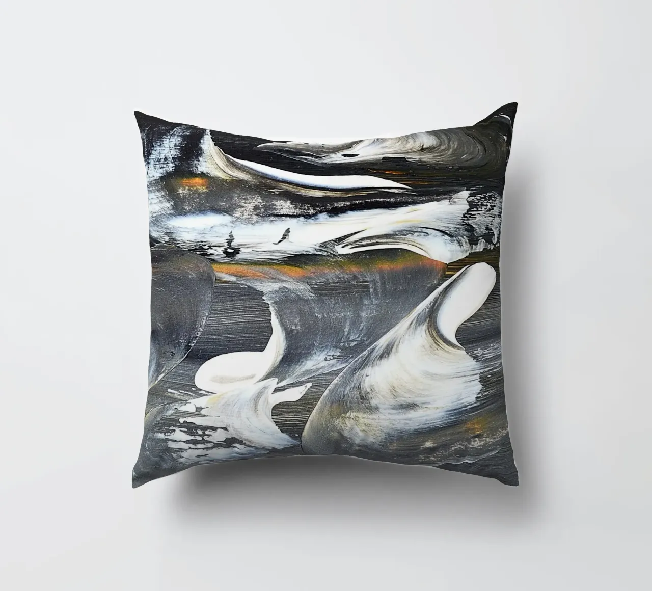 MESSAGE FROM THE HEART 17 cuscino da Thierry Vobmann Abstract painting