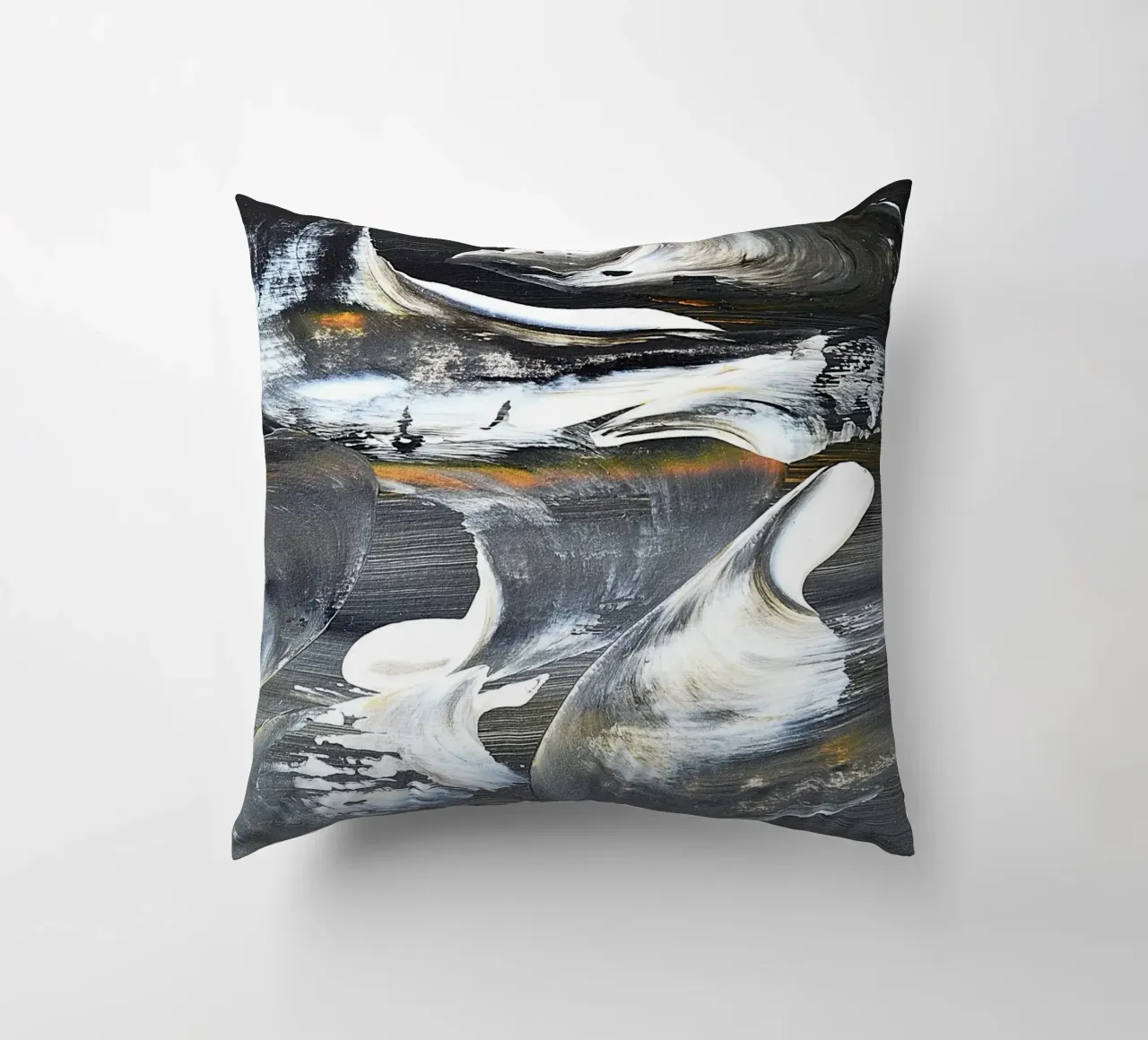 MESSAGE FROM THE HEART 17 cuscino da Thierry Vobmann Abstract painting