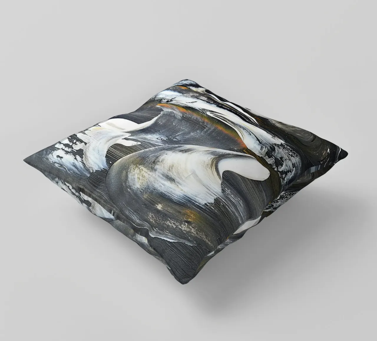 MESSAGE FROM THE HEART 17 cuscino da Thierry Vobmann Abstract painting