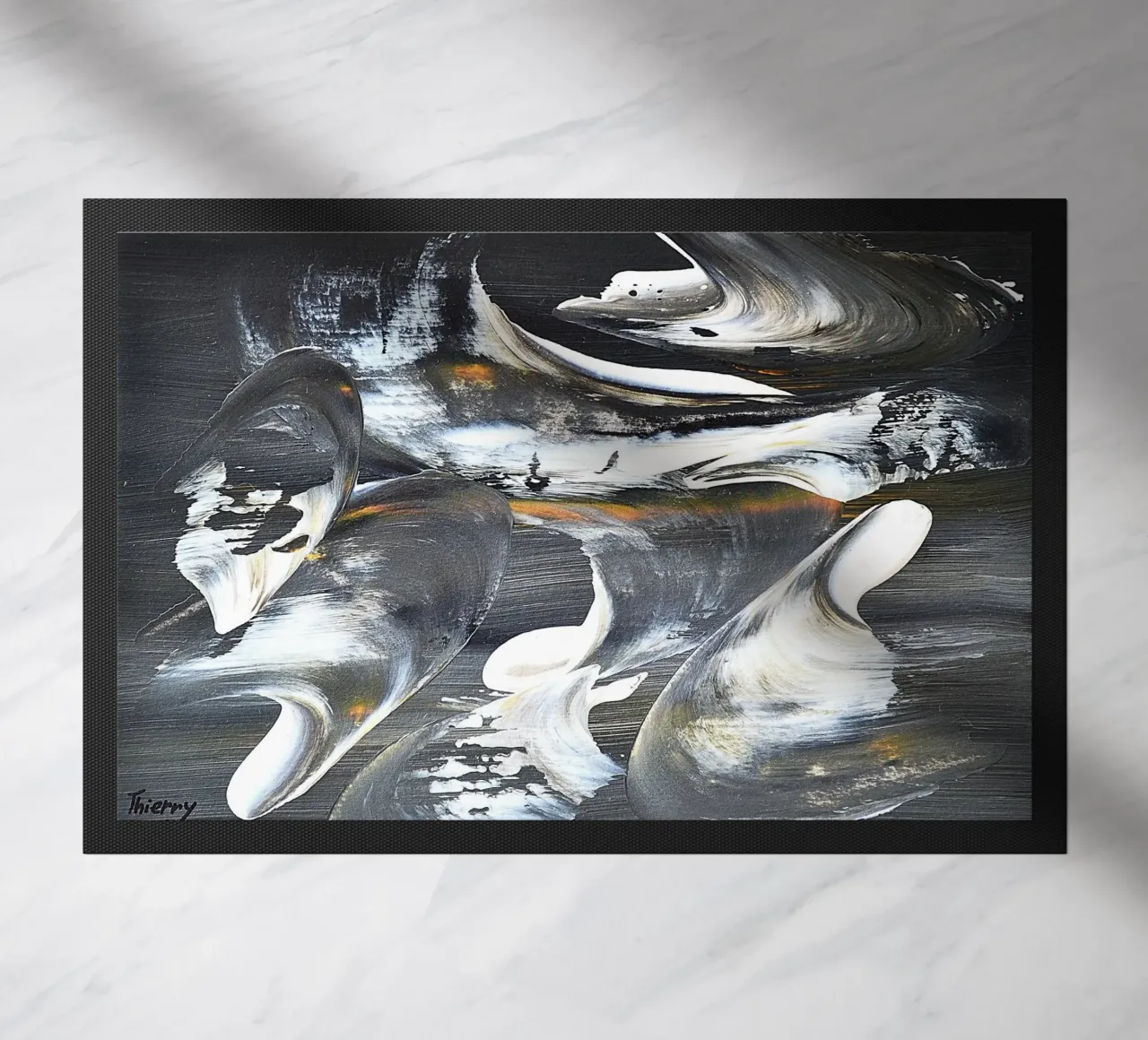 MESSAGE FROM THE HEART 17 zerbino da Thierry Vobmann Abstract painting