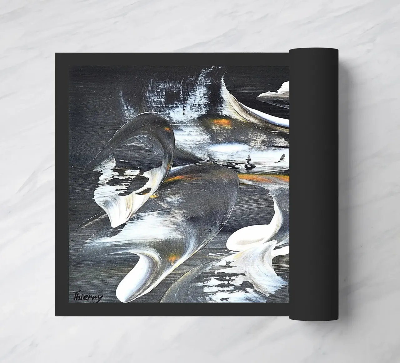 MESSAGE FROM THE HEART 17 zerbino da Thierry Vobmann Abstract painting