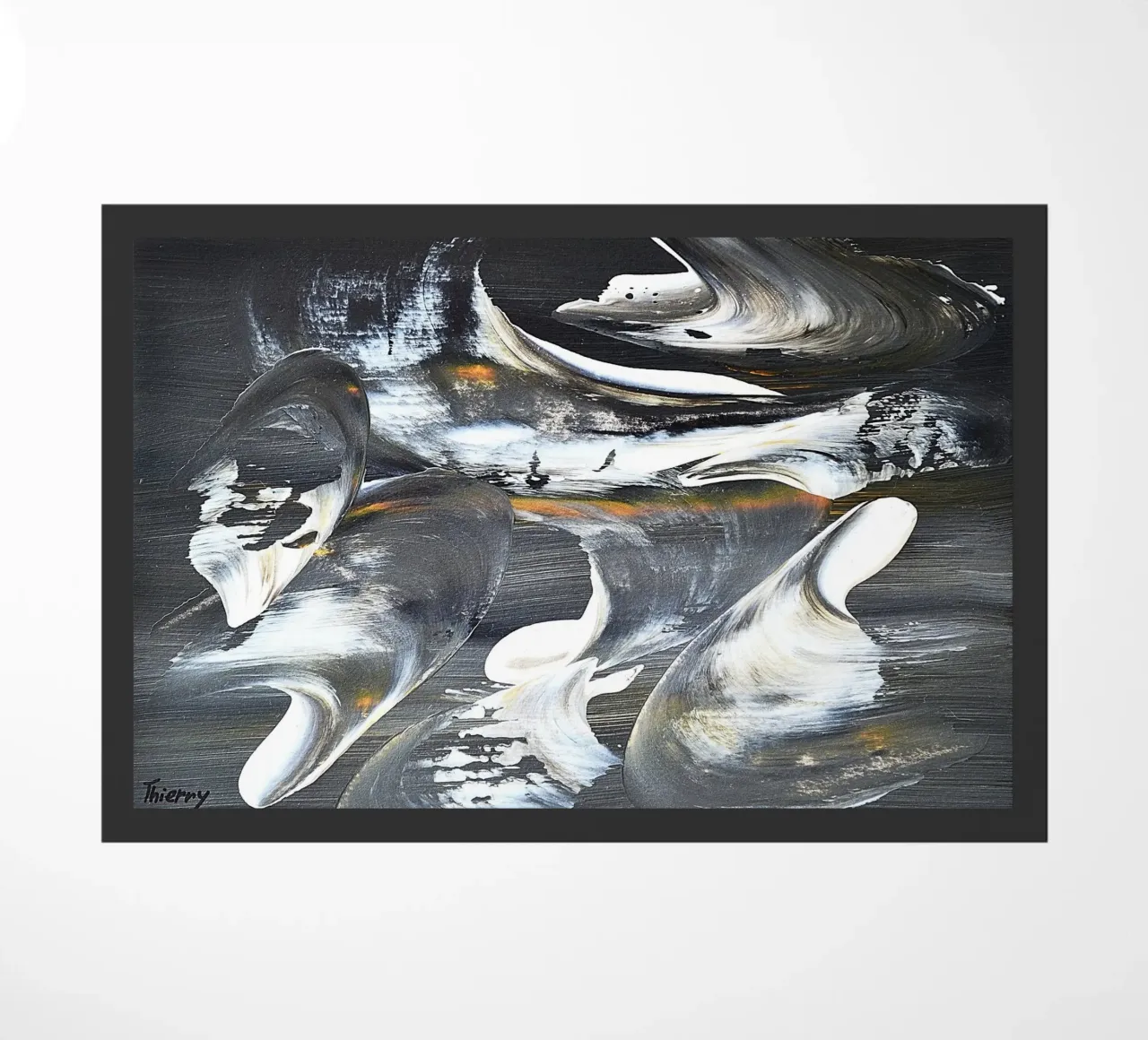 MESSAGE FROM THE HEART 17 zerbino da Thierry Vobmann Abstract painting