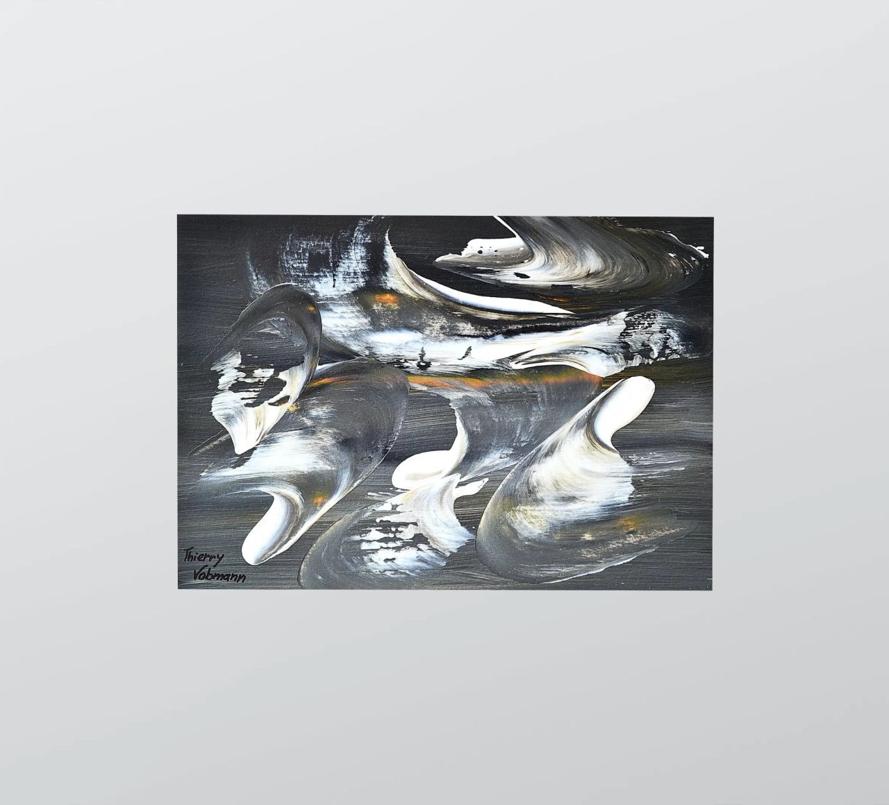 MESSAGE FROM THE HEART 17 adesivo da Thierry Vobmann Abstract painting