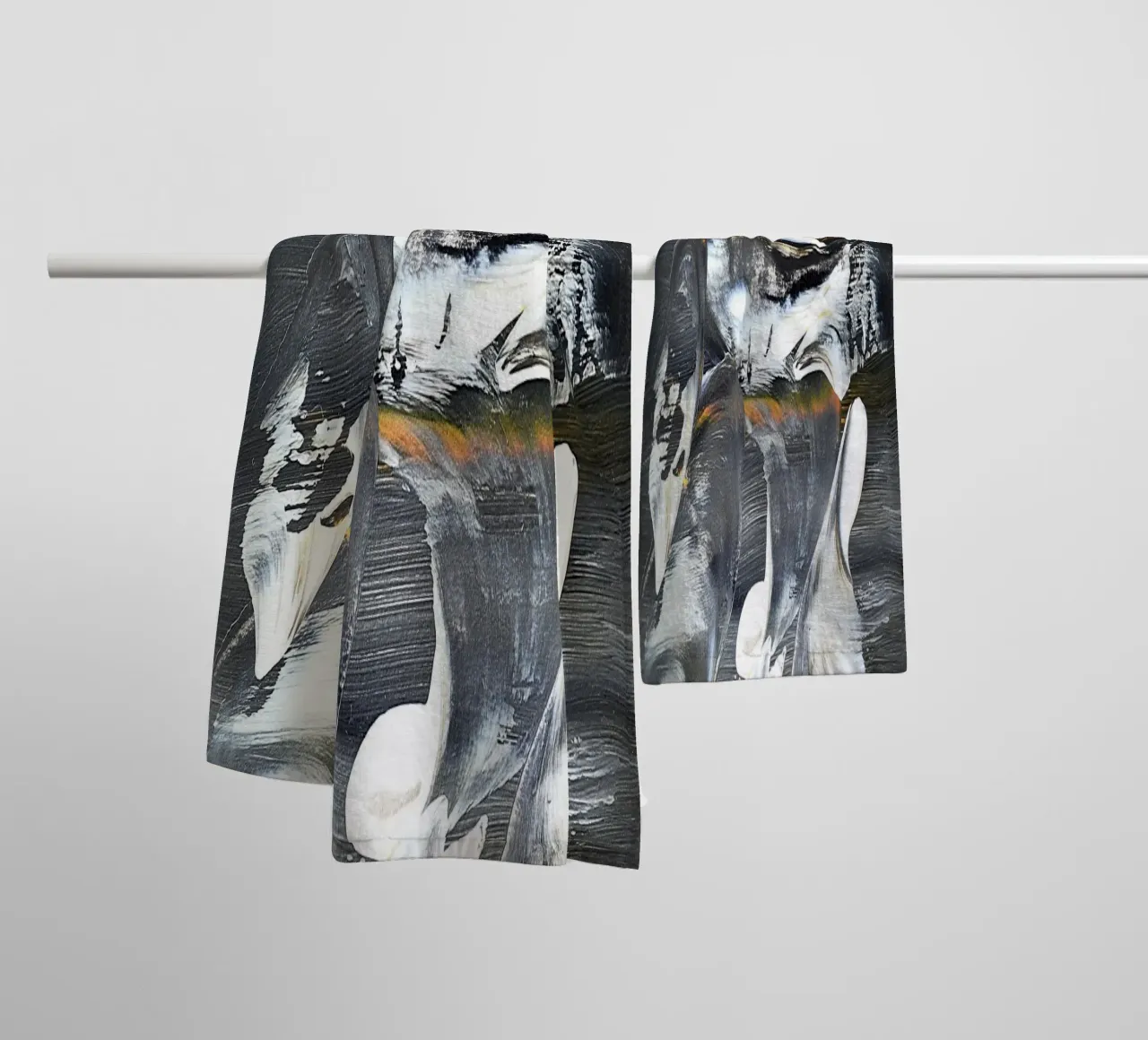 MESSAGE FROM THE HEART 17 asciugamano da bagno da Thierry Vobmann Abstract painting