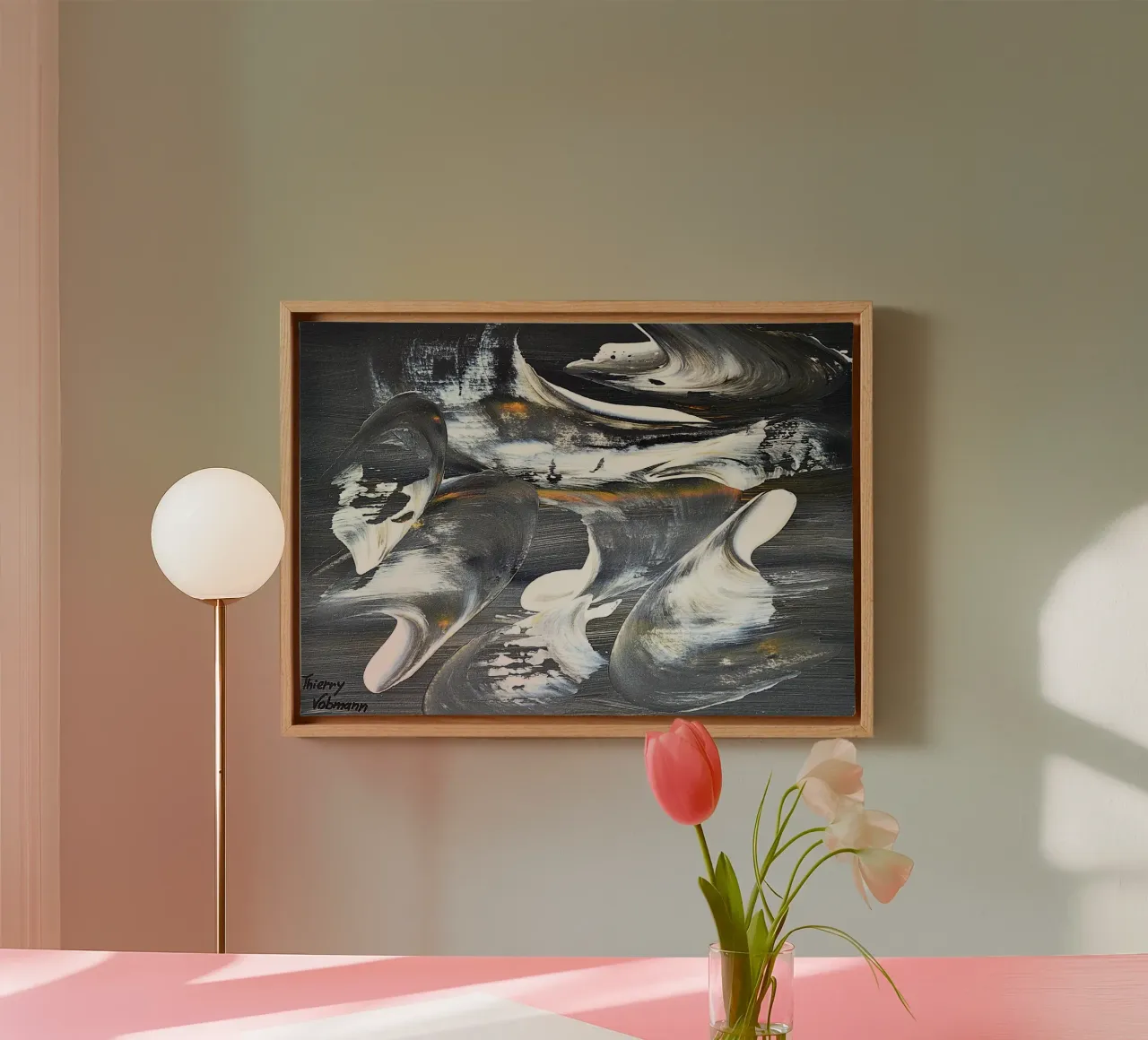 MESSAGE FROM THE HEART 17 tela da Thierry Vobmann Abstract painting