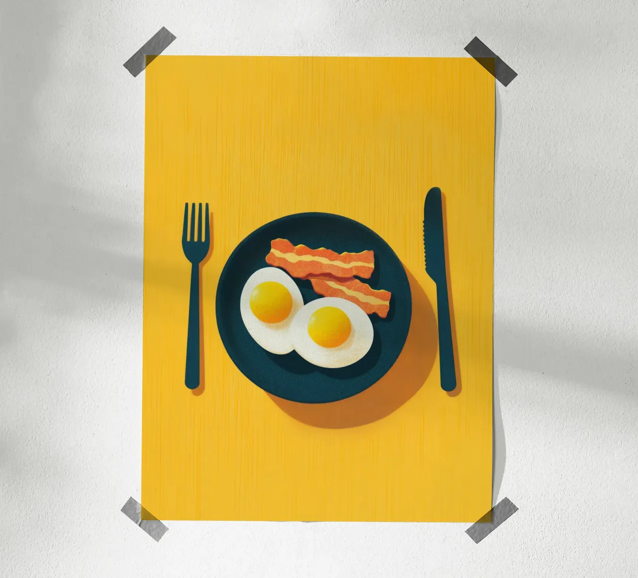 due uova fritte poster da Carinaprint
