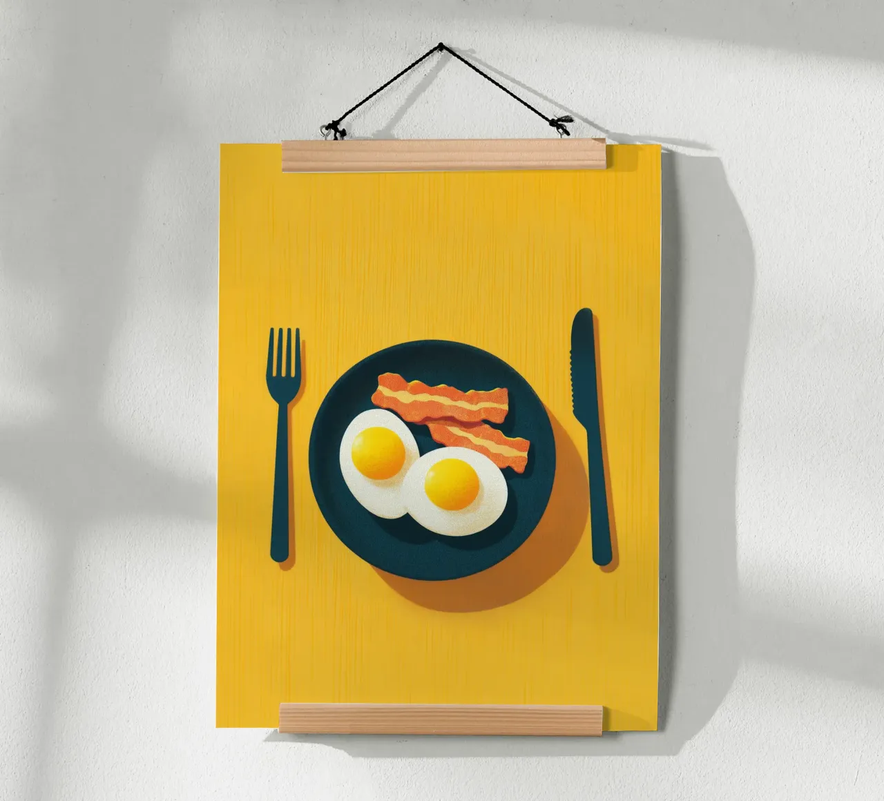 due uova fritte poster da Carinaprint