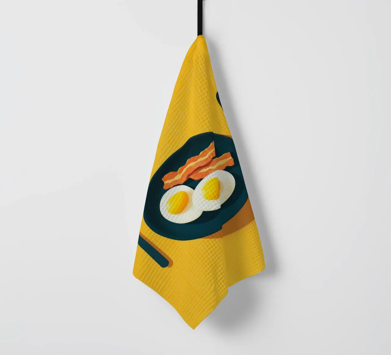 due uova fritte canovaccio da cucina da Carinaprint
