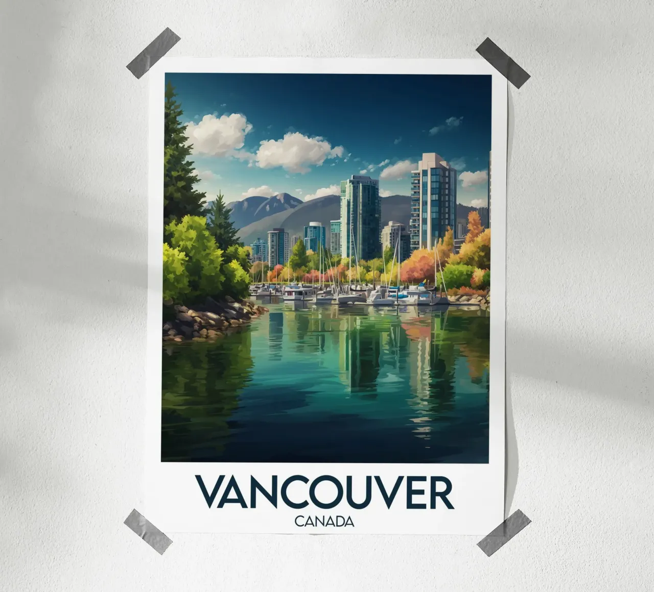 Poster di Vancouver poster da Frame the World