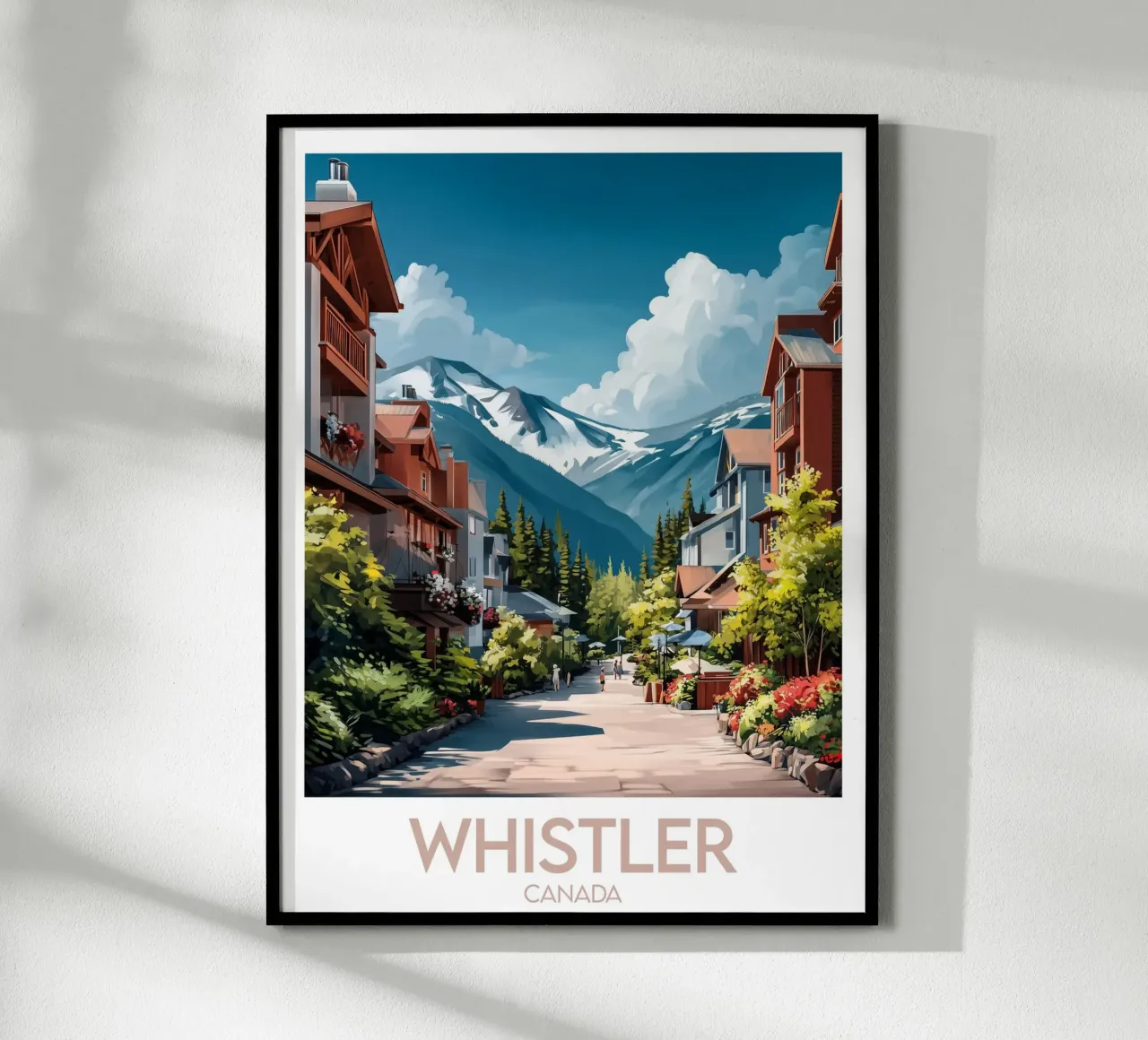 Affiche Whistler poster con telaio in plastica da Frame the World