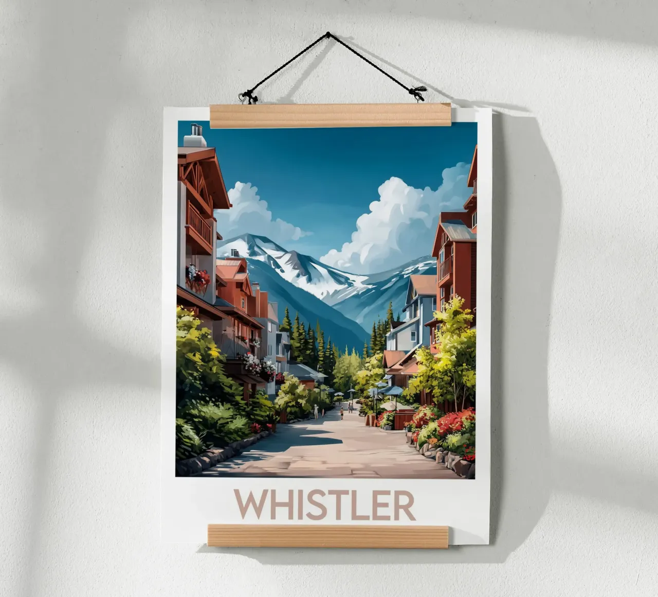 Affiche Whistler poster con telaio in plastica da Frame the World