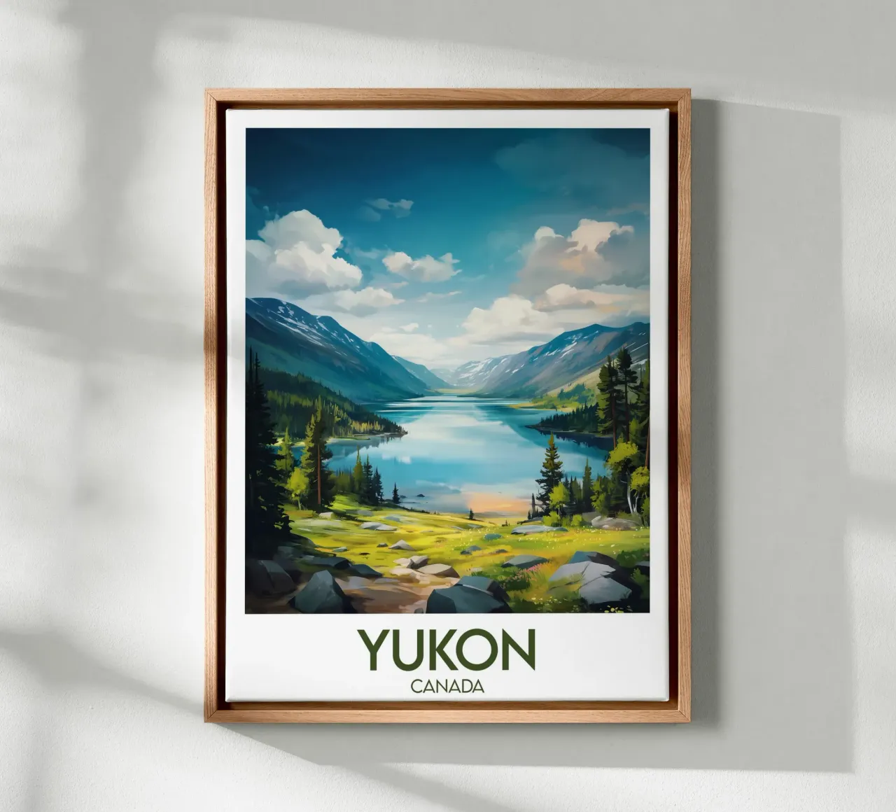 Affiche Yukon tela con Cornice a cassetta da Frame the World