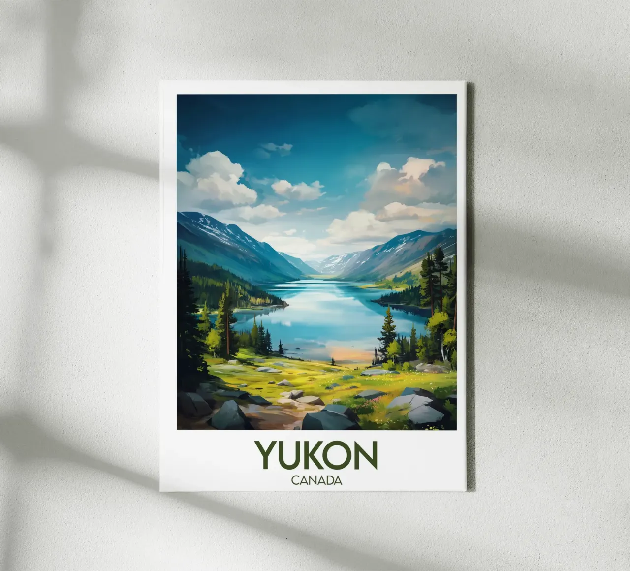 Affiche Yukon tela con Cornice a cassetta da Frame the World