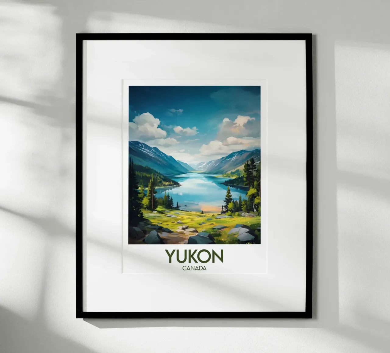 Affiche Yukon Canada Poster von Frame the World
