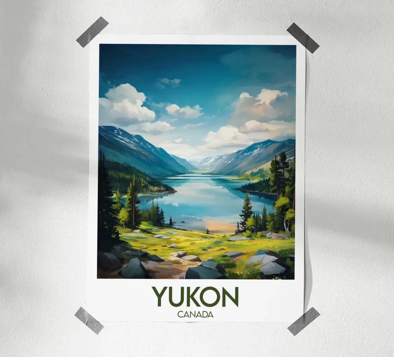 Affiche Yukon Canada Poster von Frame the World