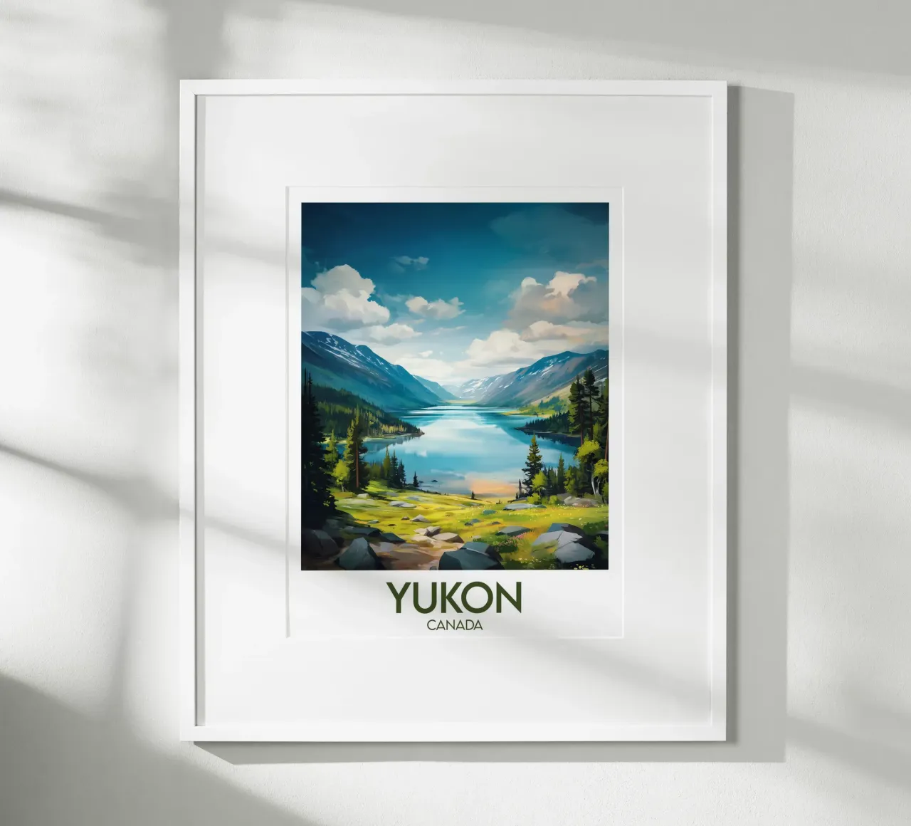 Affiche Yukon Canada Poster von Frame the World