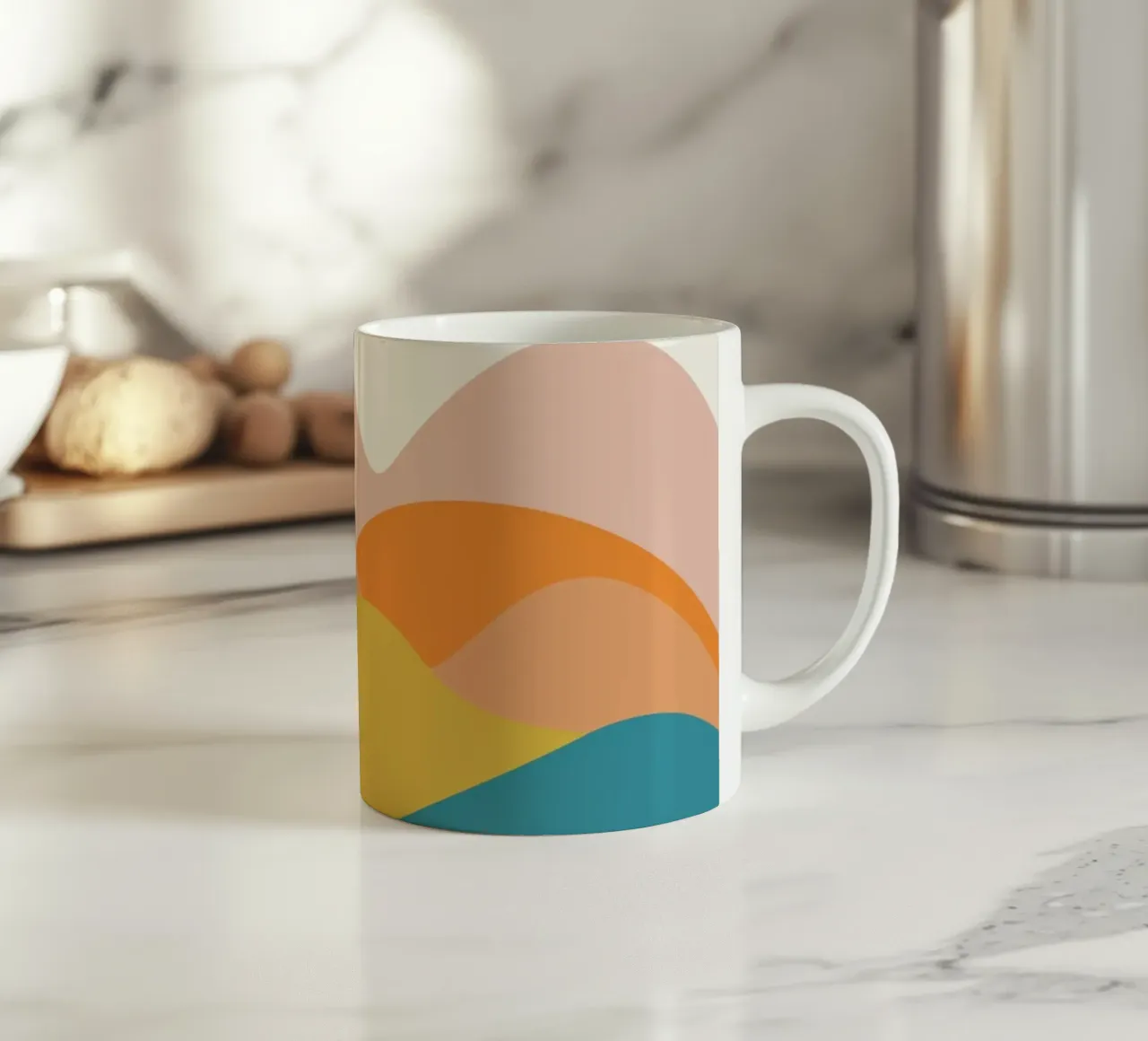 Le colline sono vive tazza in ceramica da Rose Beck Art