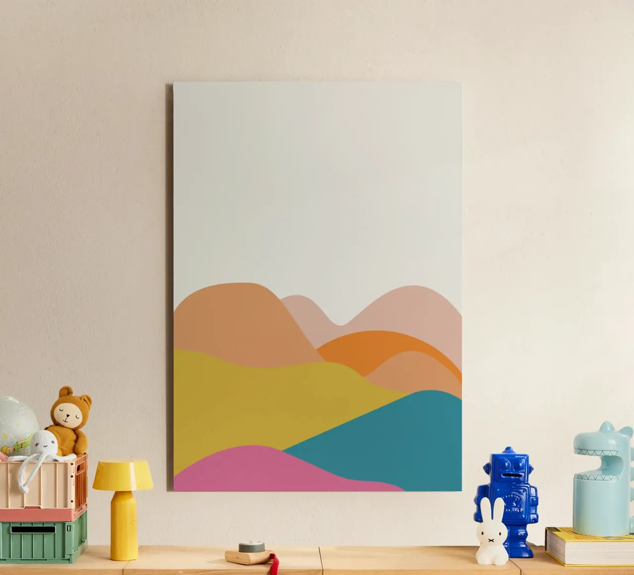 Le colline sono vive alluminio dibond da Rose Beck Art