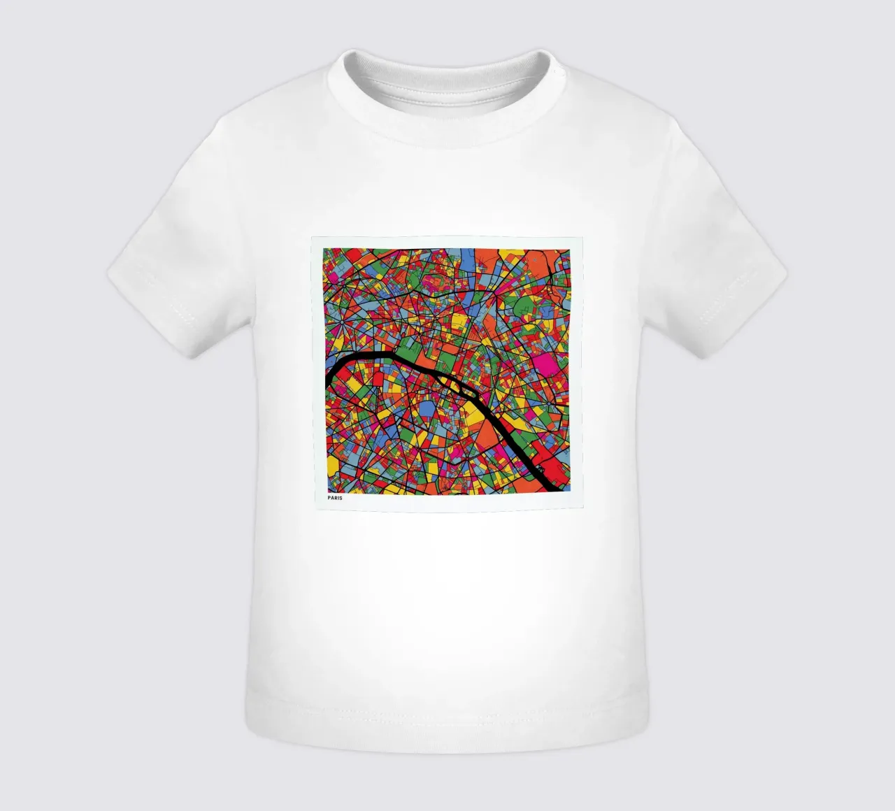 Paris baby t-shirt by The Cartography Collection
