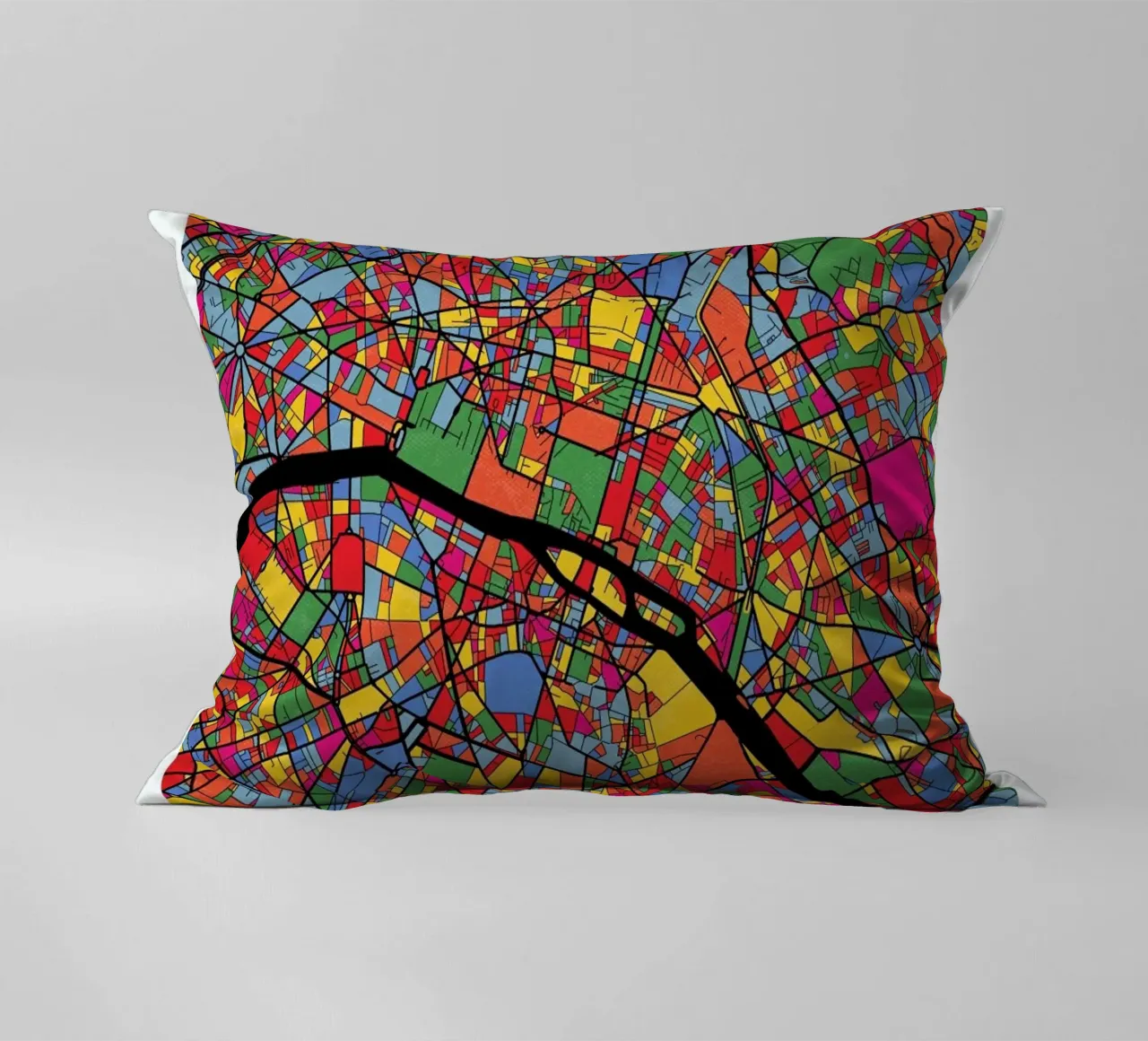 Paris decorative cushion by The Cartography Collection