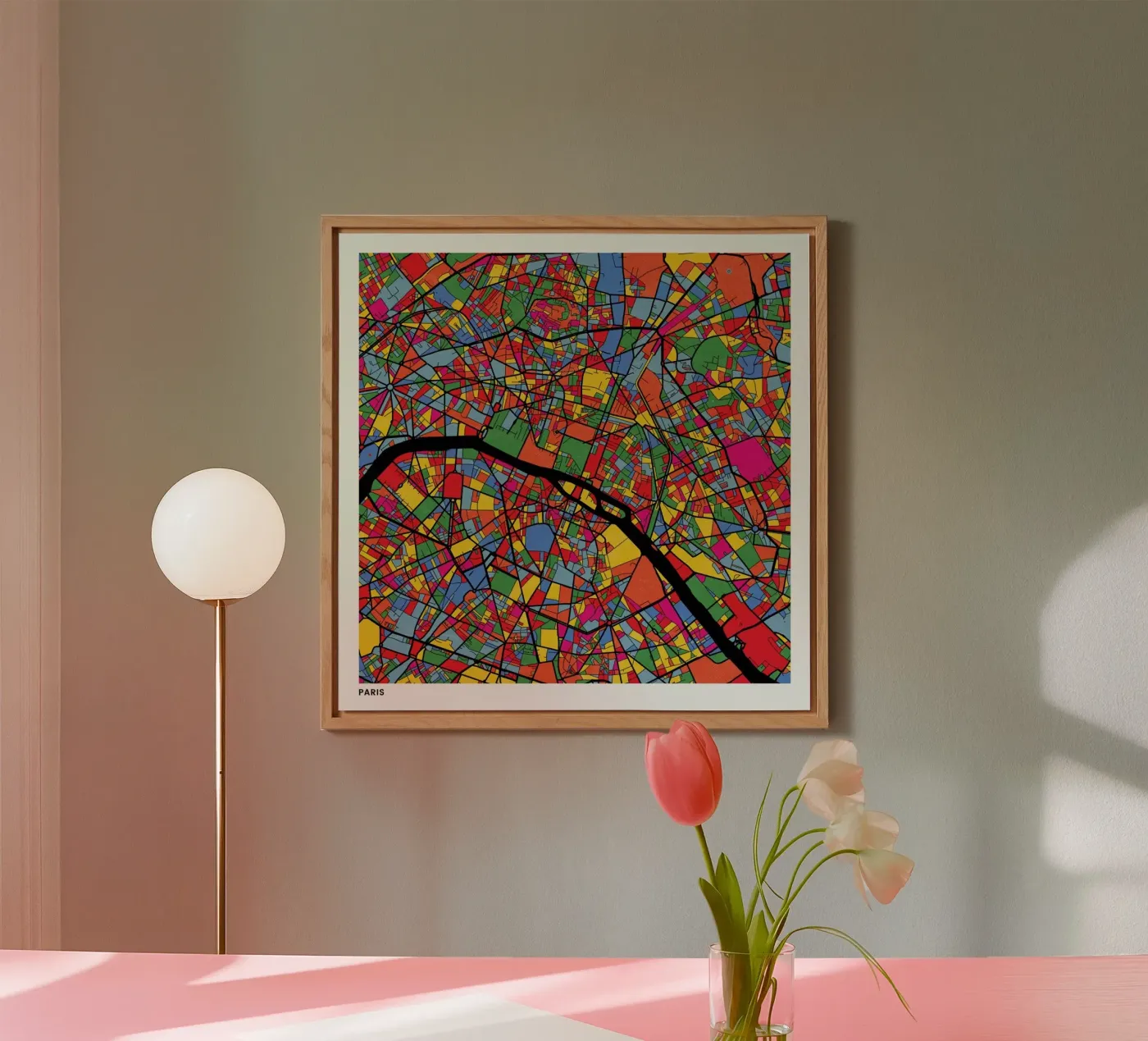 Paris alluminio dibond da The Cartography Collection