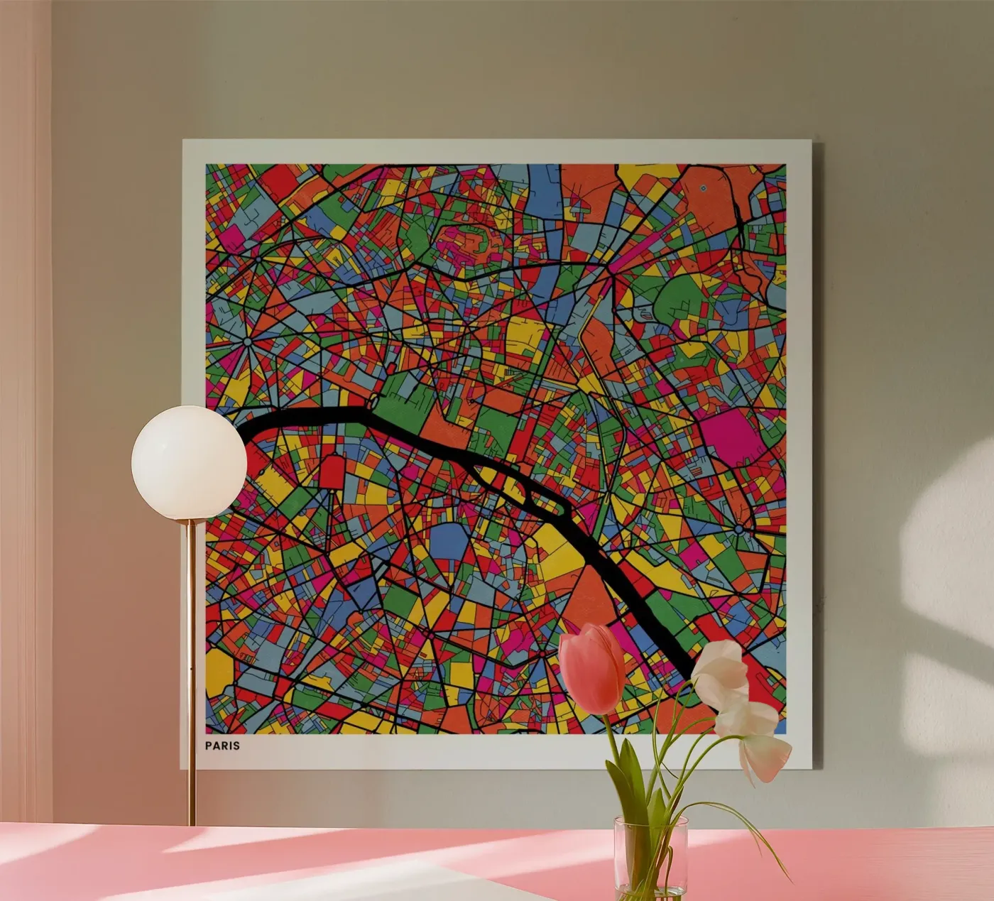 Paris alluminio dibond da The Cartography Collection