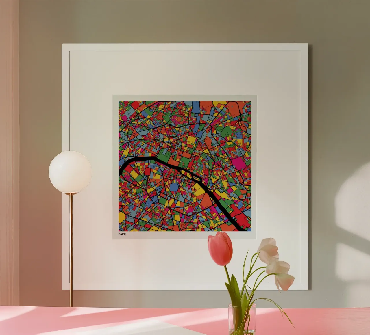 Paris poster da The Cartography Collection