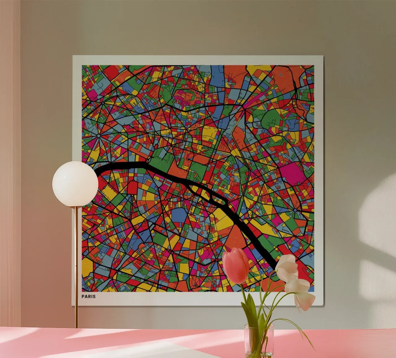 Paris poster by The Cartography Collection