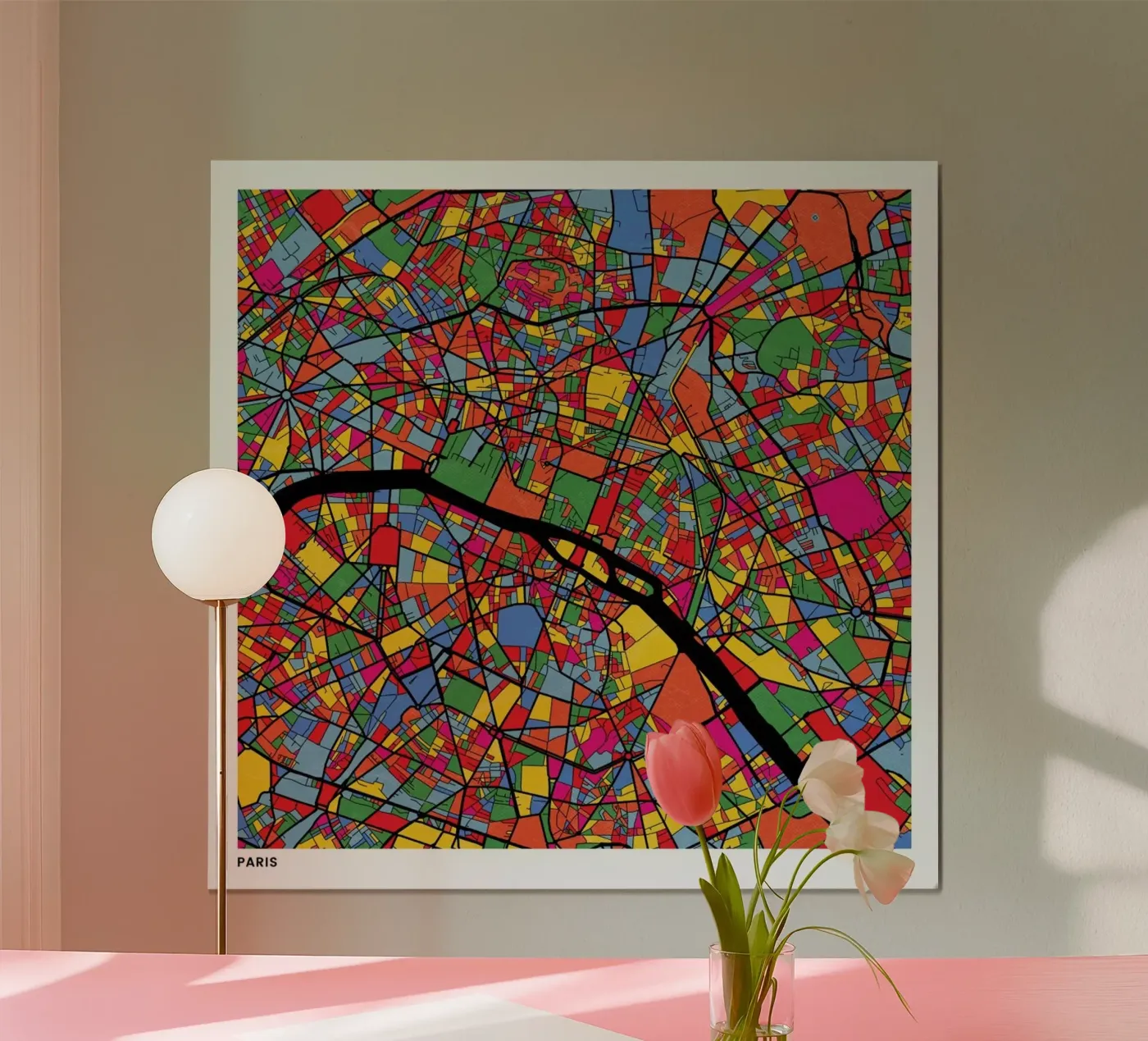 Paris poster da The Cartography Collection