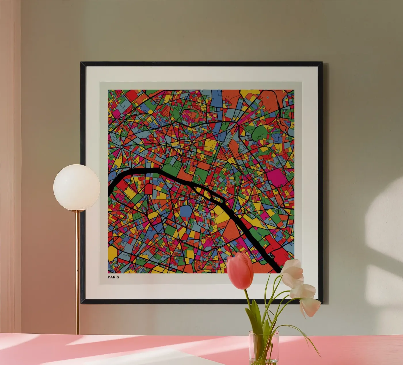 Paris poster da The Cartography Collection