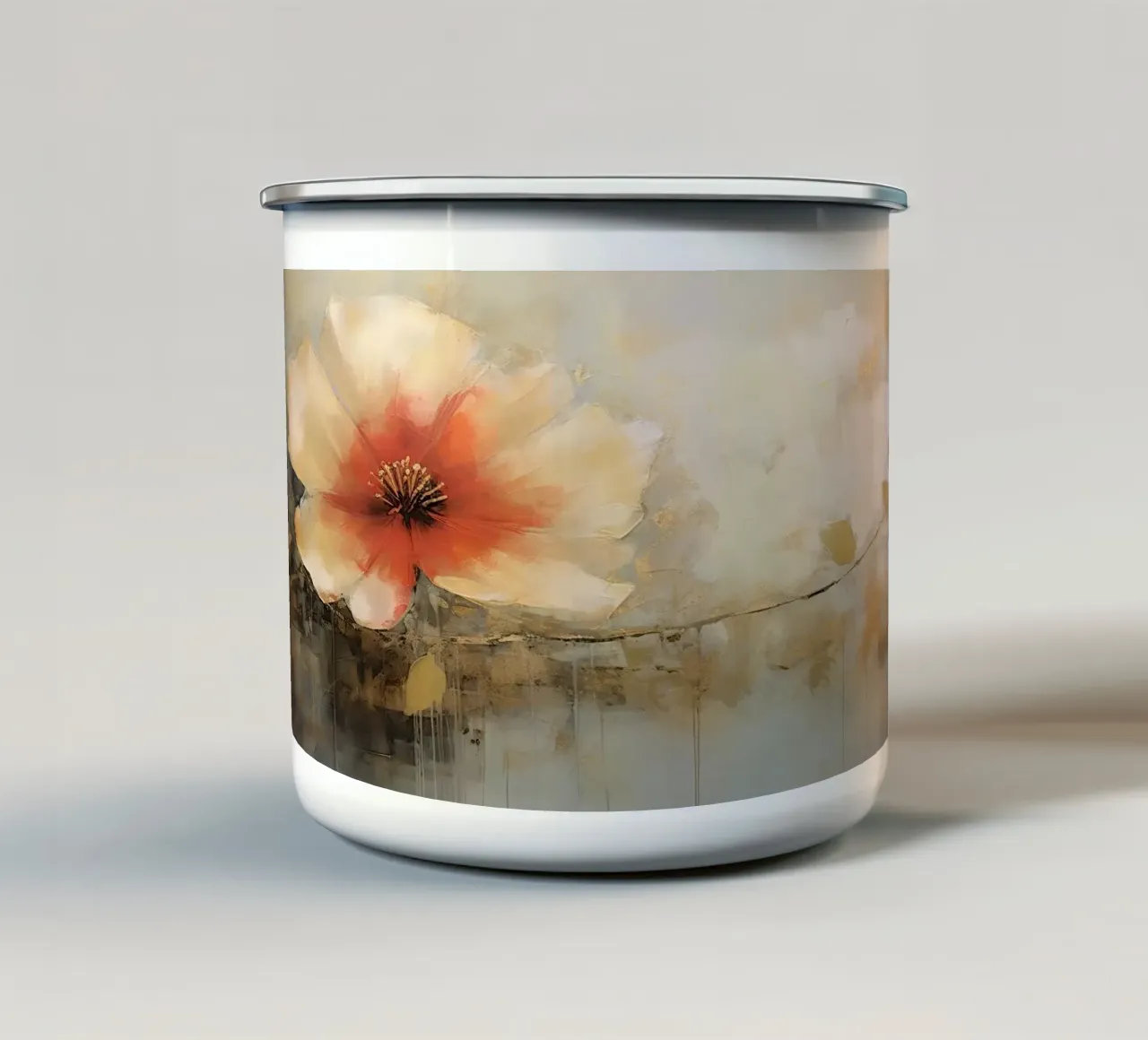 Un singolo fiore tazza in smalto da Imagine